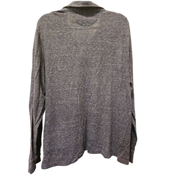 FAHERTY Men's Long sleeve Striped Collared Polo Shirt Size XL EUC - Picture 2 of 6